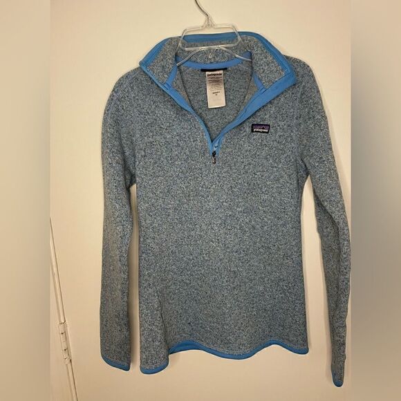 Women’s Blue Patagonia Jacket 1/4 Zip Pullover Size XS - Picture 6 of 12